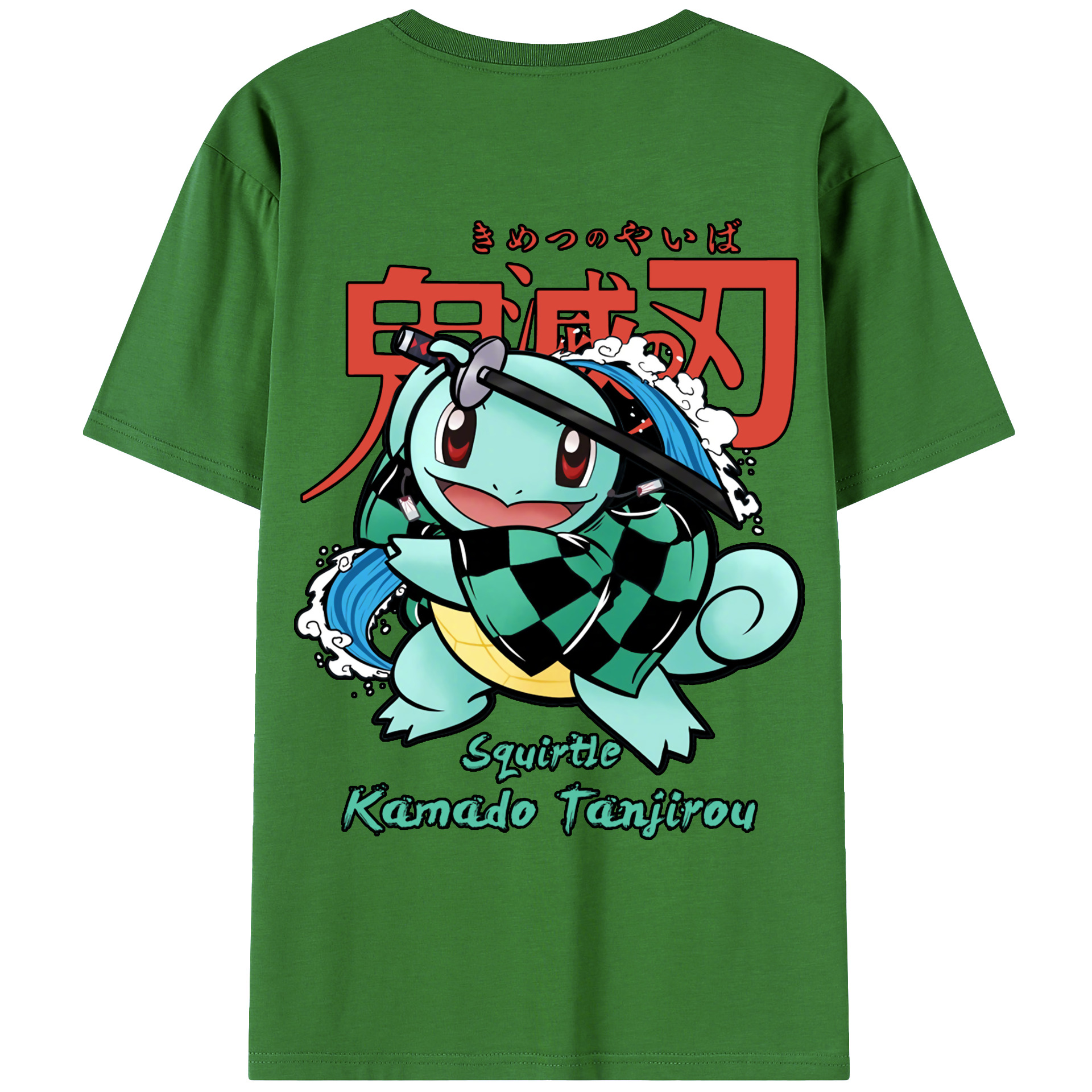 （画像用） 鬼滅の刃 竈門 炭治郎／かまど たんじろう Kamado Tanjirou レディース半袖Tシャツ(バックプリント)